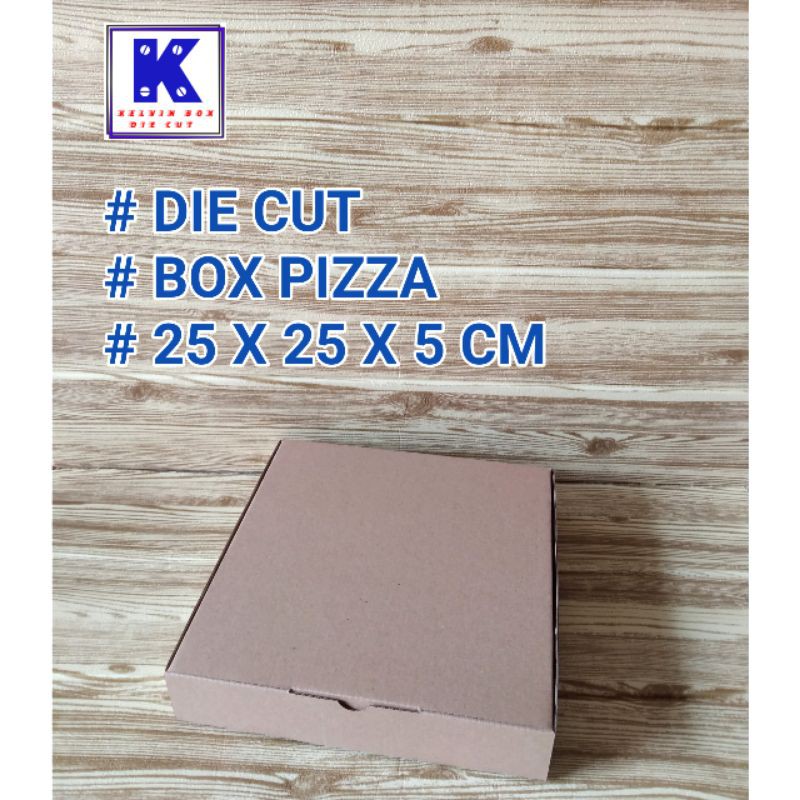 kartonboxpizza ukuran 25x25x5cm