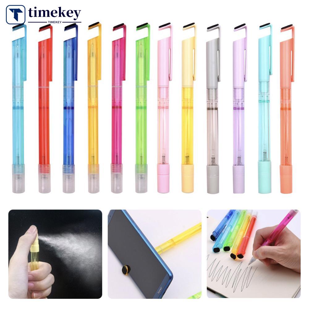 Timekey 4in1 Botol Spray Tinta Gel Hitam Dengan Stand Holder Untuk Pembersih Layar Handphone T9U6