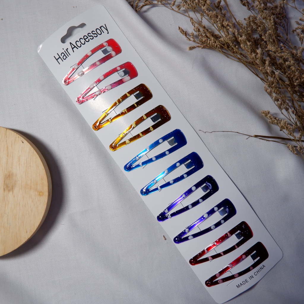 Jepit Rambut TipTop isi 10 Pcs Warna Warni