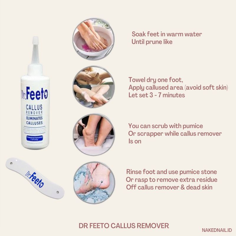 DR FEETO CALLUS REMOVER PEDICURE CAIRAN CALLUS KAKI Dr feeto pedicure 115ml