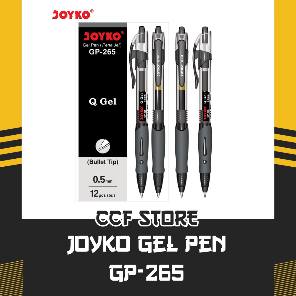 

PEN GEL JOYKO GP265 BOLPEN GEL HITAM