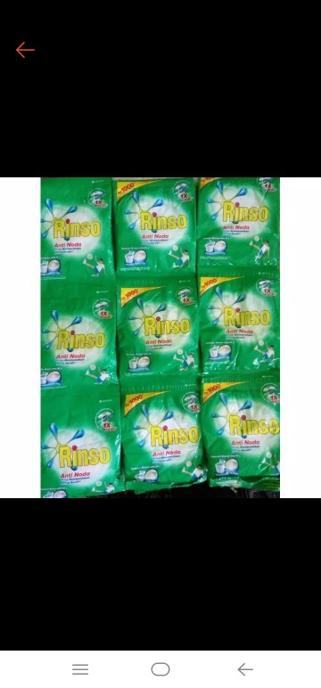 Rinso Anti Noda Bubuk 44 Gr Isi 6 Sachet /renceng