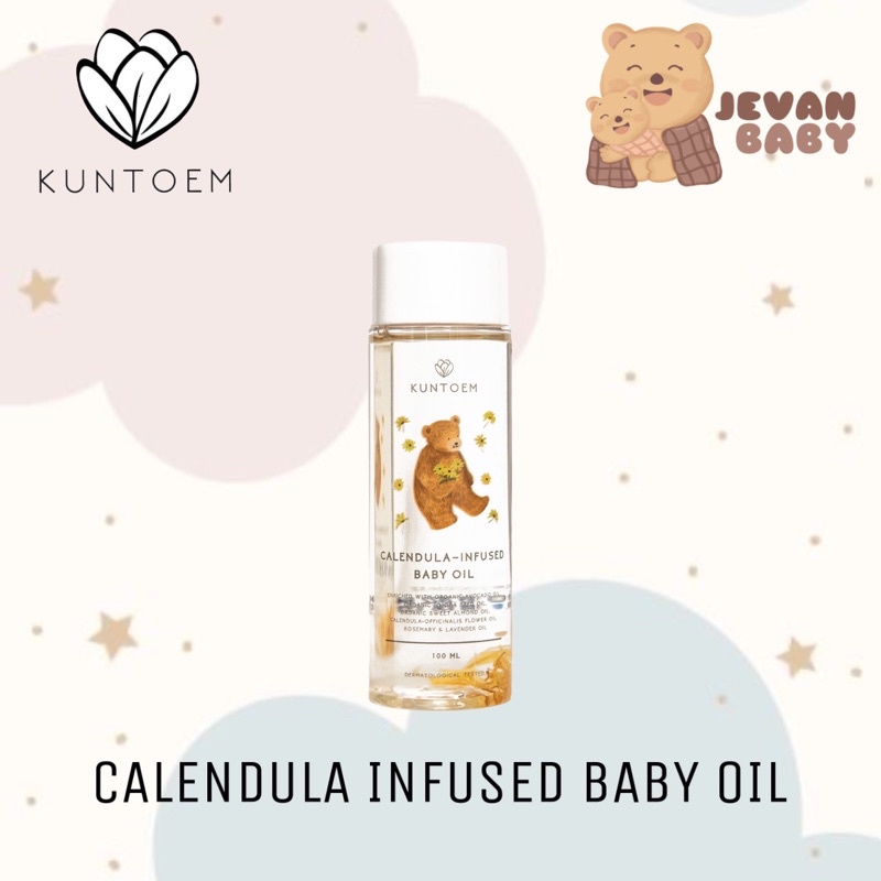 Kuntoem Calendula Infused Baby Oil 100ml EXP 11/2024