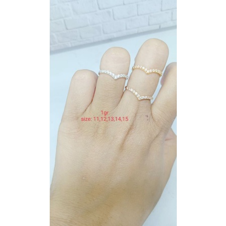 CINCIN PERAK ASLI SILVER 925 LAPIS EMAS / CINCIN LISTRING AUREL MP FULL/ CINCIN PERAK FASHION TERBARU