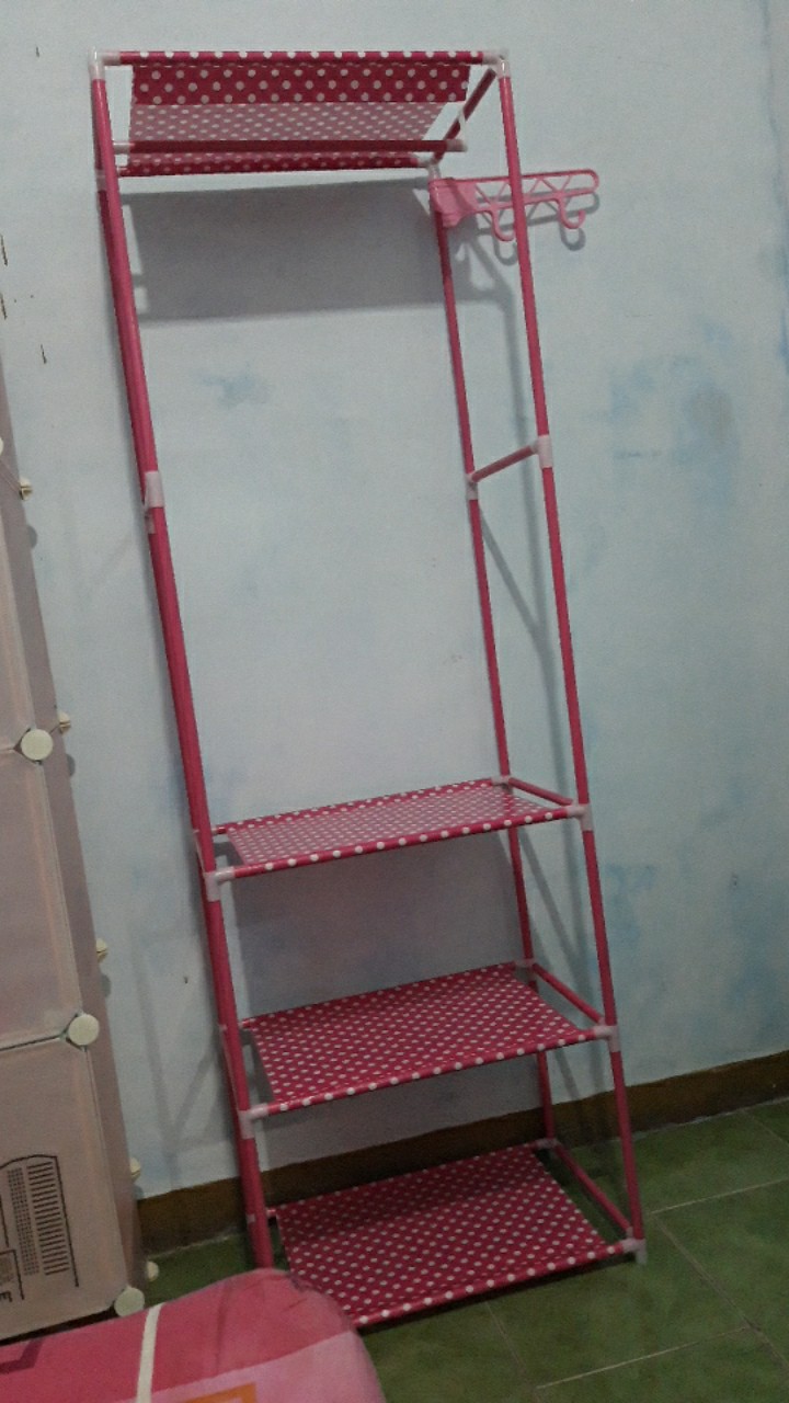 Gantungan Suling Tempel Di Tembok / Fitting Wall 10 Mata Ukuran 35 Cm /gantungan Baju / Square Cloth