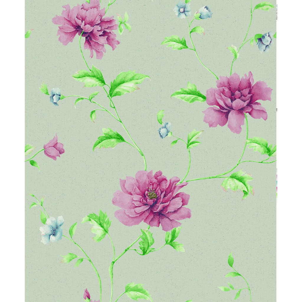 Wallpaper Motif Bunga Kertas 53 Cm X 10 M Wallpaper Dinding Vinyl Shopee Indonesia