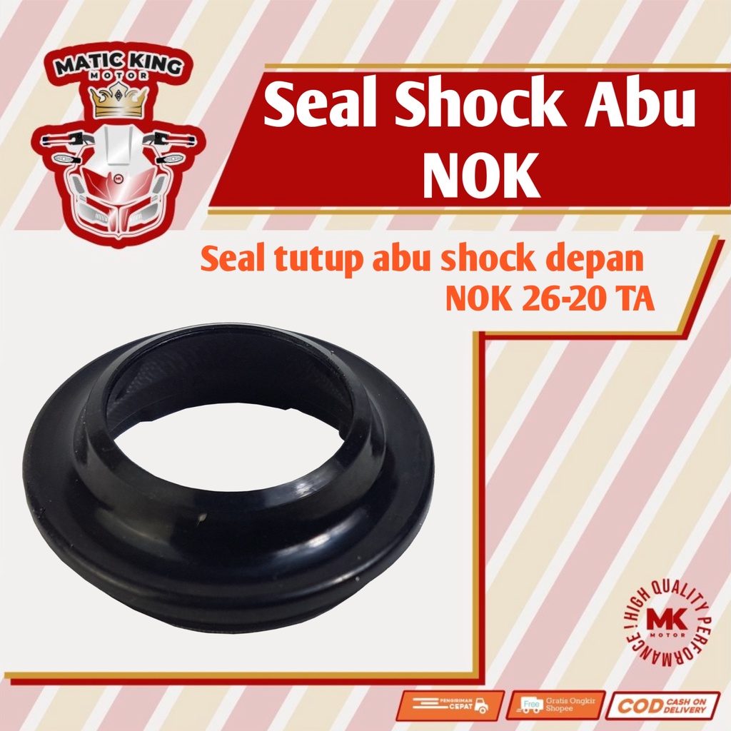 Seal sil Tutup Abu shockbreaker depan beat vario scoopy pcx mio supra jupiter z 26-20 TA NOK