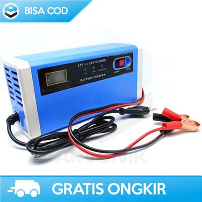 CAS AKI MOBIL DAN MOTOR TAFFWARE ORIGINAL UD21 FAST CHARGER 24 V 10A