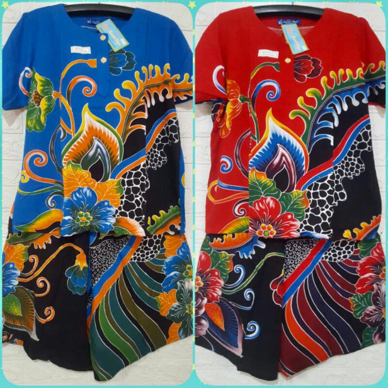 Babydoll Kencana Ungu label biru menawan