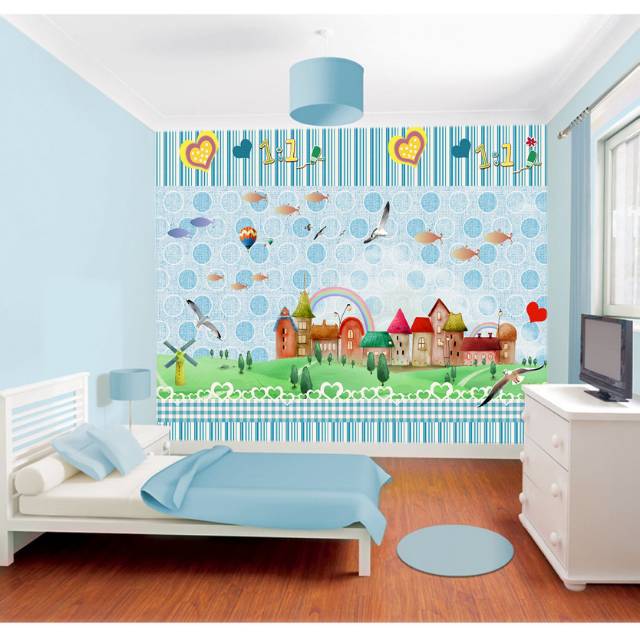 Wallpapercustom 3d kamar anak