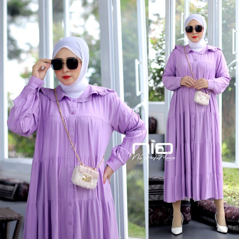 dress wanita / midi dress muslim / midi dress jumbo premium / tunik midi jumbo