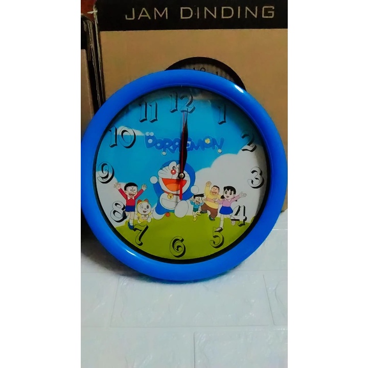 JAM DINDING POLOS KARAKTER / JAM DINDING RUMAH / JAM DINDING BATRAI KARAKTER LUCU / JAM DINDING DORAEMON