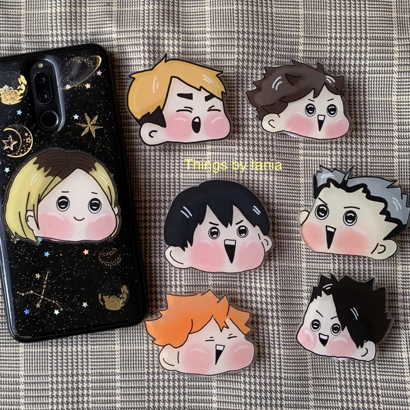 (Promo) Haikyuu Popsocket Griptok Acrylic anime Fanart