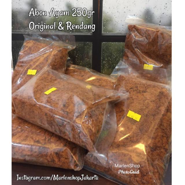 

Home Made Abon Ayam 250gr Original Rendang Cemilan Bubur