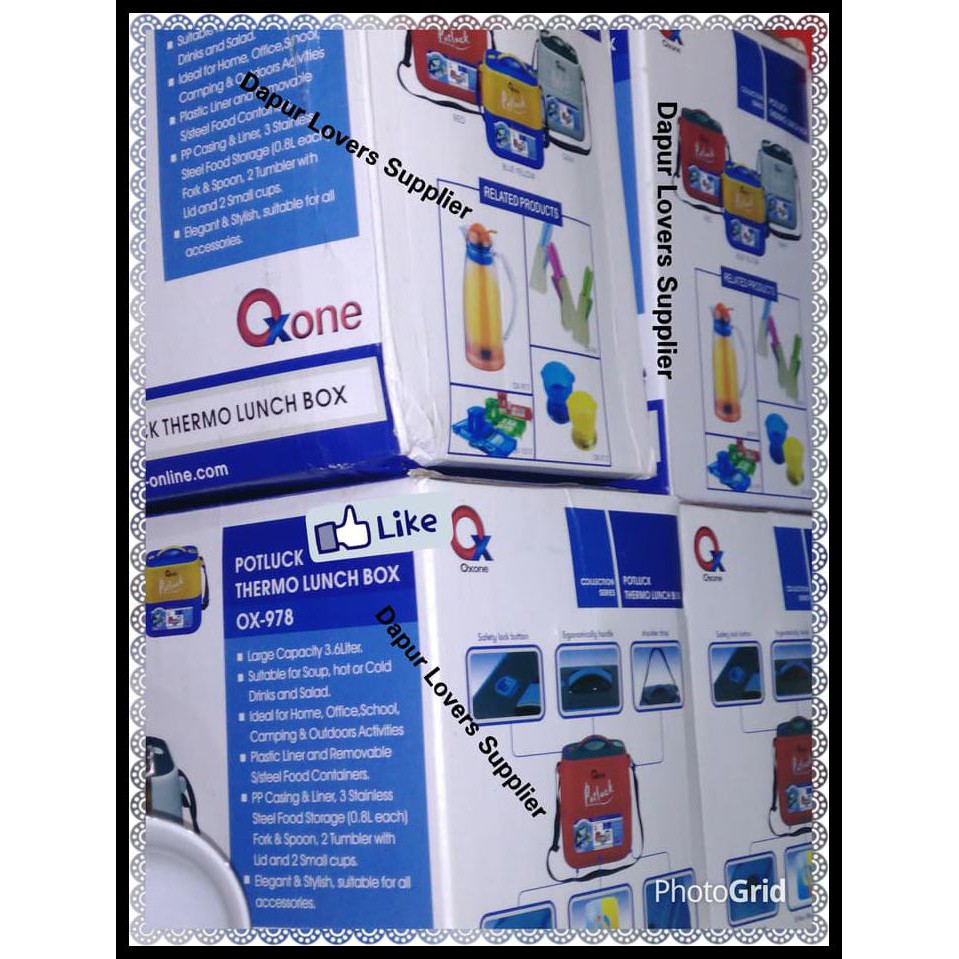 OXONE POTLUCK OX 978, PERALATAN MAKAN & MINUM KELUARGA