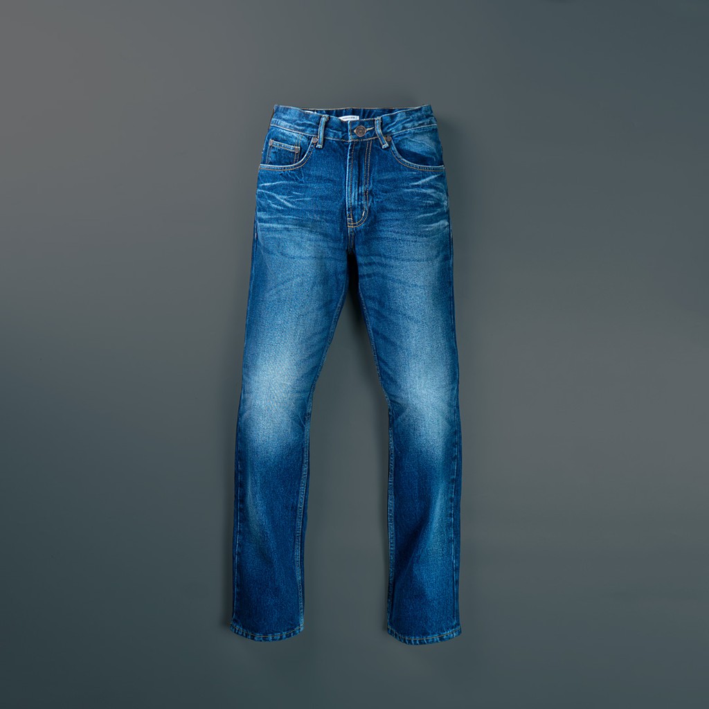 Jimmy and Martin - Slim Straight Blue Denim Pants - 959-1A