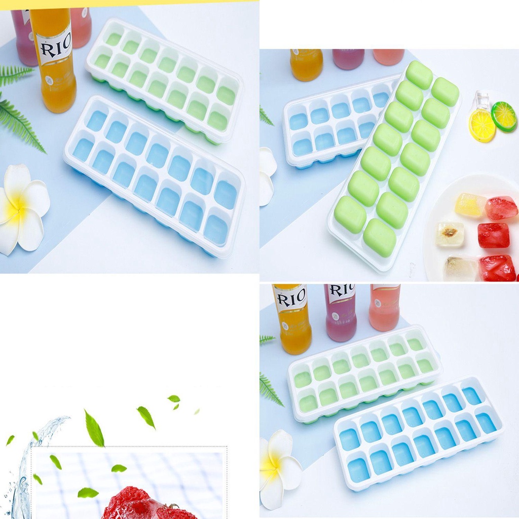 Pineapple Ice Cube Tray Freezer Makanan Coklat Ice Cream Removable Lid Cover Food Grade 14sel