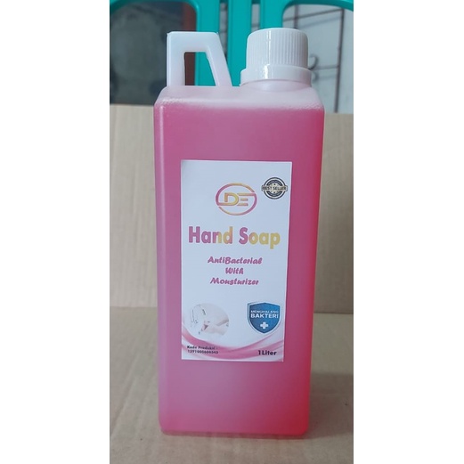 Sabun Cuci Tangan / Hand Soap Antiseptik Antibacterial- 1Liter Lemon/ Strawberry DE