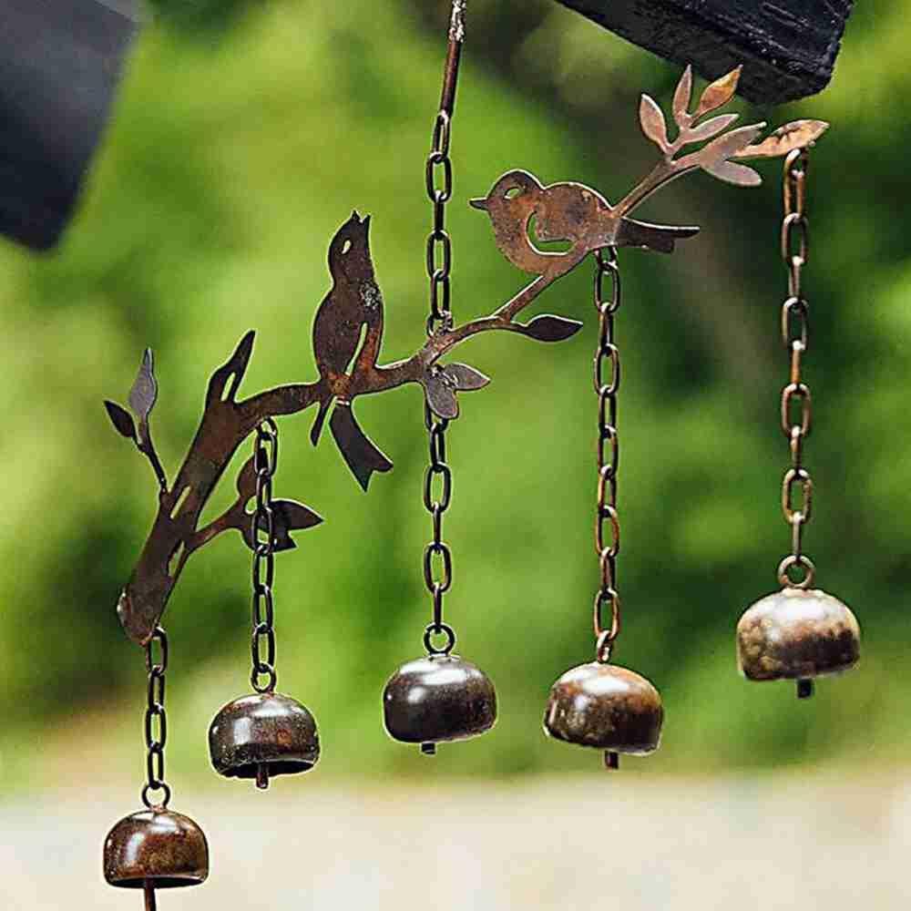 Solighter Burung Lonceng Angin Dekorasi Halaman Kerajinan Hadiah Handmade Garden Decor