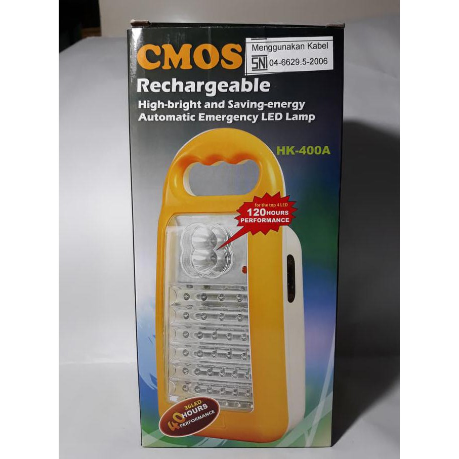 Barang Bagus CMOS Lampu Emergency LED / Lampu Emergency HK400A - Kuning (TC) ON SALE