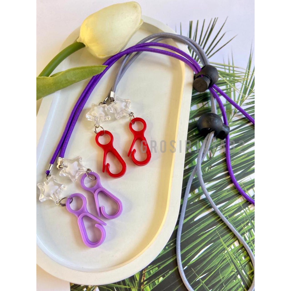 STRAP KONEKTOR MASKER HIJAB 2IN1 MURAH