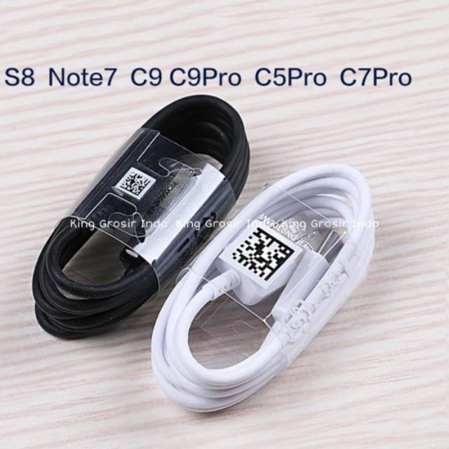 Kabel Data Usb Samsung Fast Charging Original 100% Type C S8 S9 A8 Plus S10 Note8 Note9 C9 Pro Cable