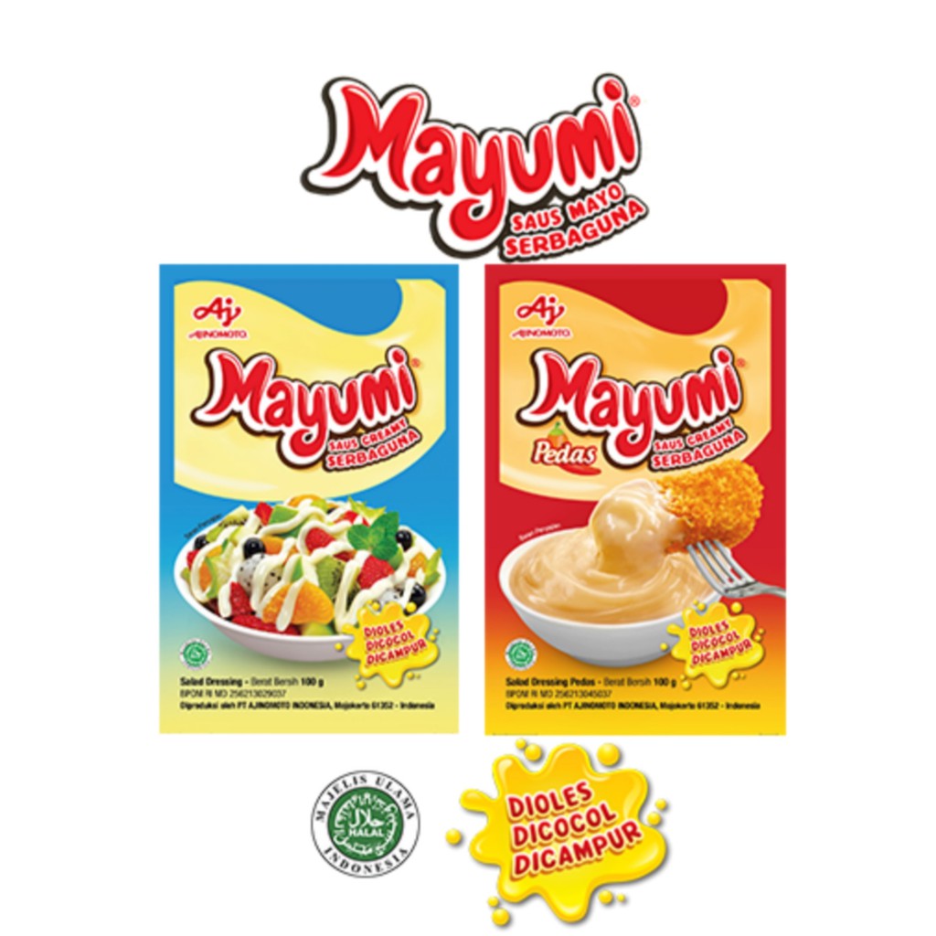 MAYONES MAYUMI SACHET SAUS MAYONES MAYUMI 100 GRAM SALAD DRESSING SERBAGUNA