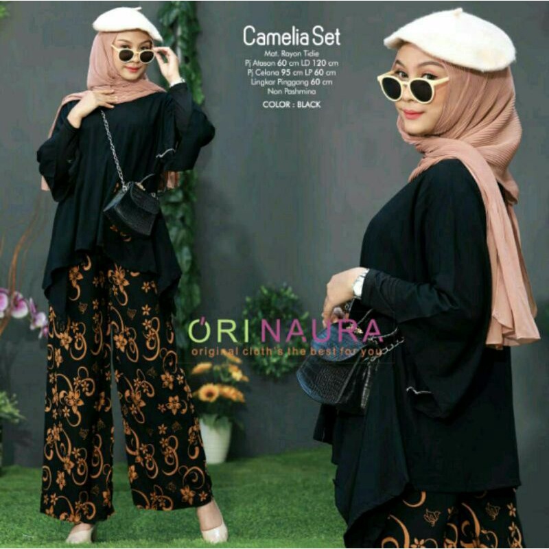 one set waka | setelan wanita waka waka camelia set | busui