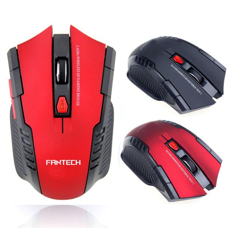 Mouse Gaming High DPI 2.4G Ambidextrous Ergonomic Version W4 2000 DPI Fantech black Grab medan