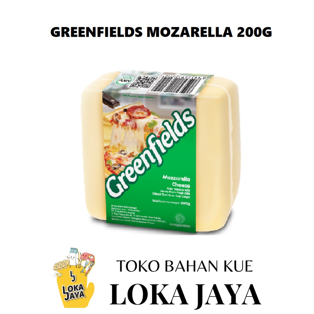 

KEJU MOZARELLA GREENFIELDS 200GR | CHEESE GREENFIELD PIZZA MAKER (ONLY GRAB EXPRESS)