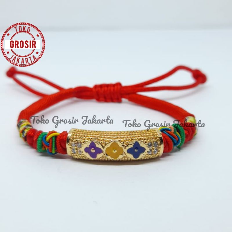 Gelang Tali Liontin Charm Xuping Gelang Tali Merah