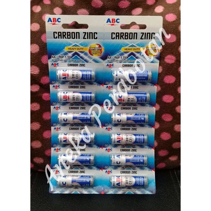 Batu Baterai ABC AA RENCENG isi 12 pcs