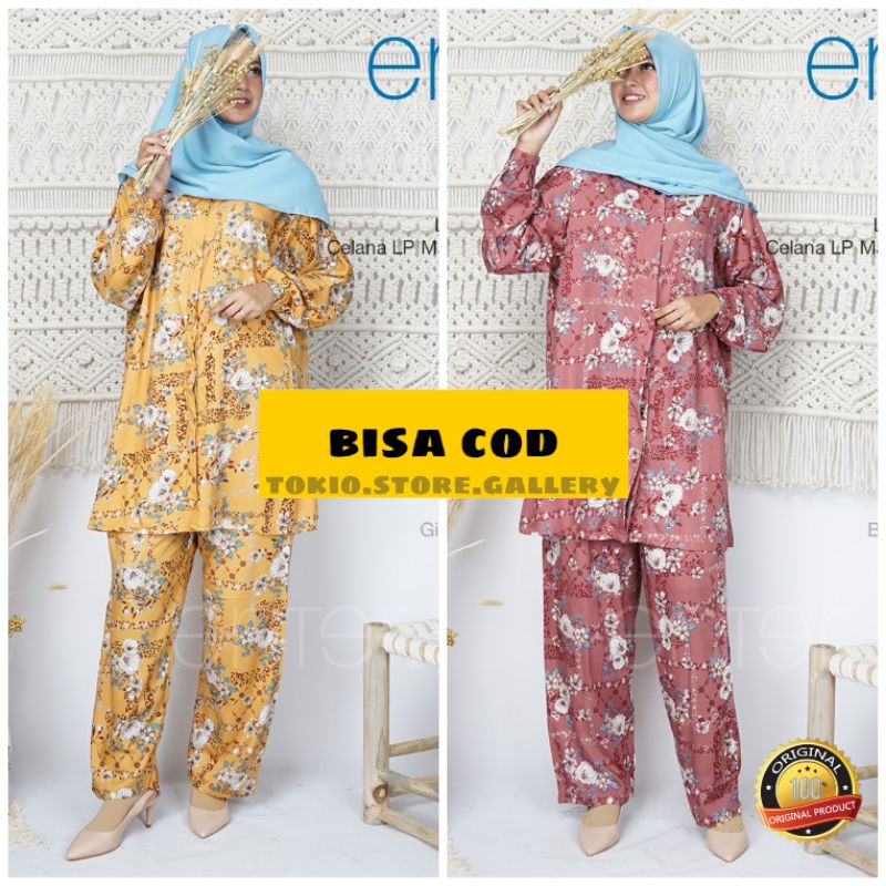 Vania setelan baju wanita muslimah jumbo LD 135 bahan viscose | pajamas oversize ori enter
