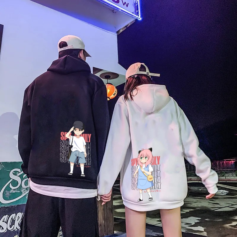 PROMO COD SWEATER HOODIE WANITA PRIA UNISEX PASANGAN COUPLE KAPEL / SPY X FAMILY OVERSIZE SWEATER HOODIE