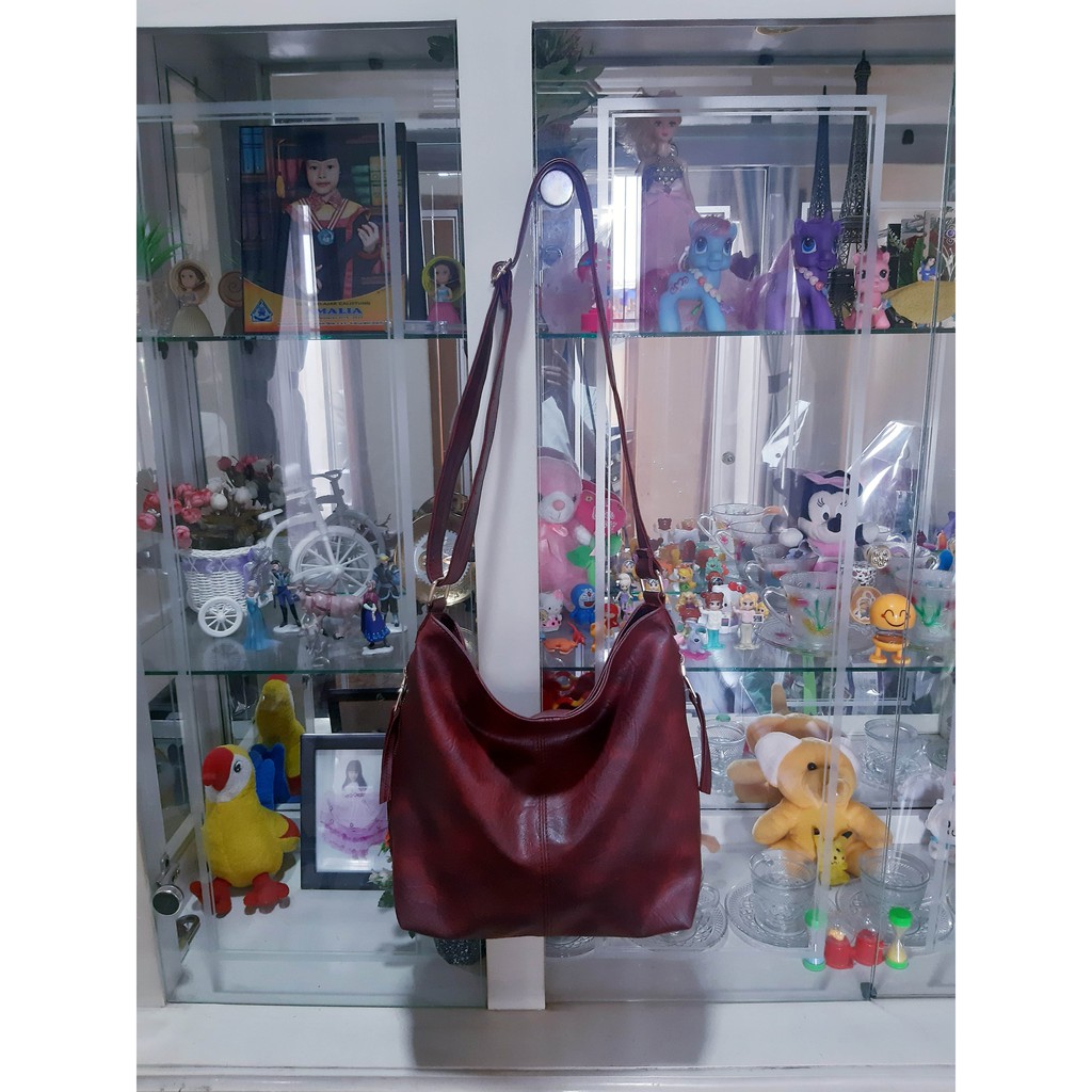 Shelina Shoulder Bag / Tas Wanita Hobo 2 kantong