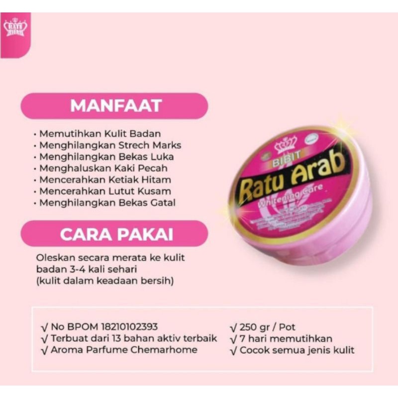 Bibi Ratu Arab Original Agen Medan