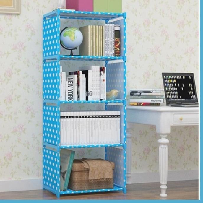 ♠ [BISA ] Rak buku portable rak serbaguna - Rak Buku Portable 5 Tingkat rak buku ➤