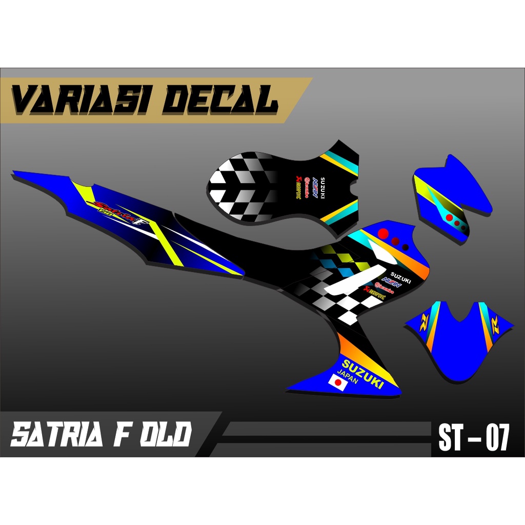Sticker Decal Full Body Suzuki SATRIA. FU BARONG - Sticker Variasi Motor SATRIA. FU BARONG. Kode ST-