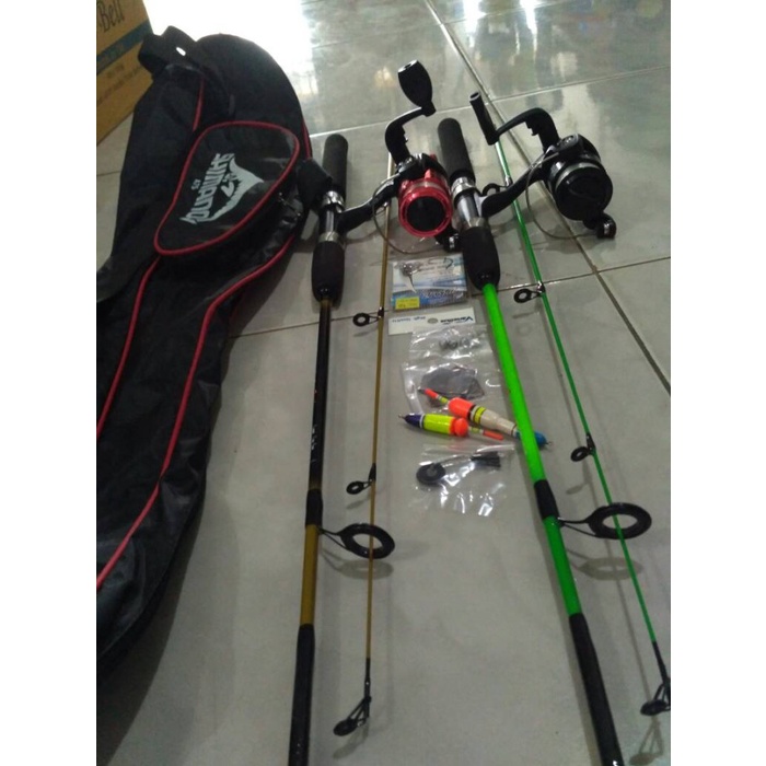 Pancing Set Paket 5 (2 Joran Patah 2 & 2 Reel) Cv