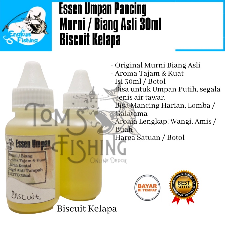 Essen Umpan Pancing Murni Biang Asli (10ml/30ml) Amis/Wangi Murah - Engkus Fishing