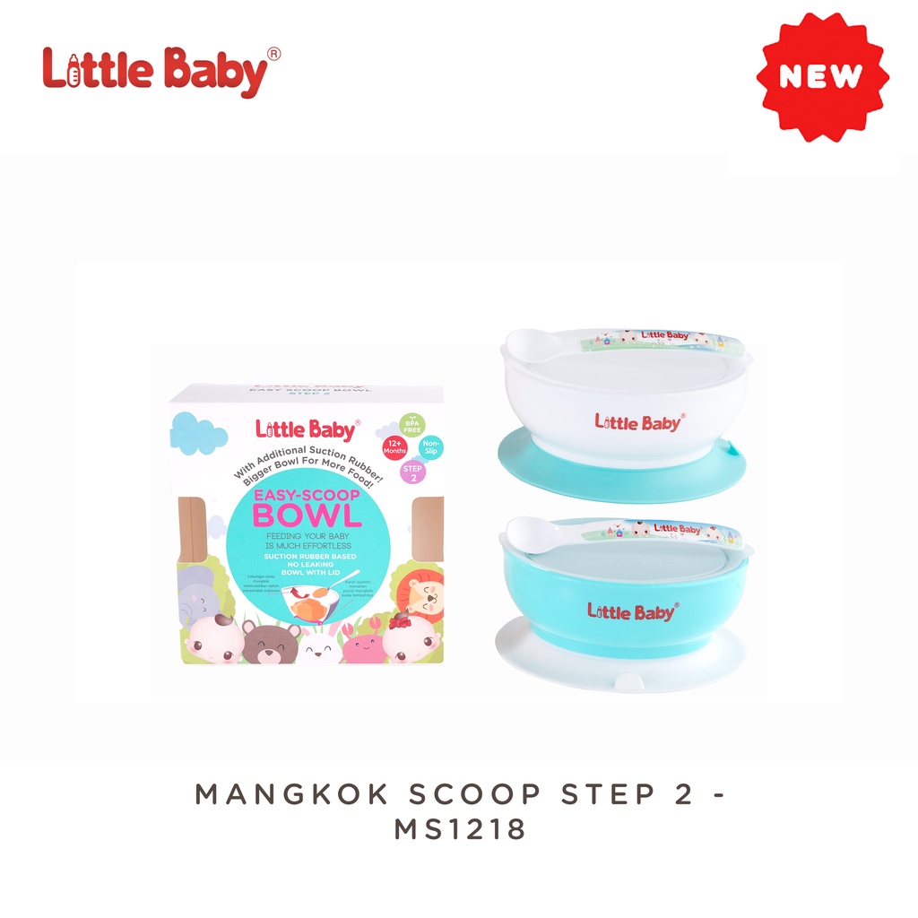 Little Baby Mangkok Bayi Easy Scoop Bowl Baby Step 2 MPASI #MS1218 Berry Mart
