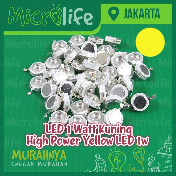 LED 1 Watt Kuning High Power Yellow LED 1w