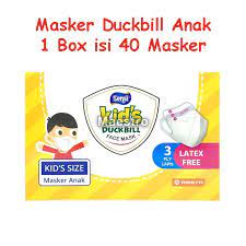 Masker Sensi Duckbill Kids 1 Box 40 Pcs