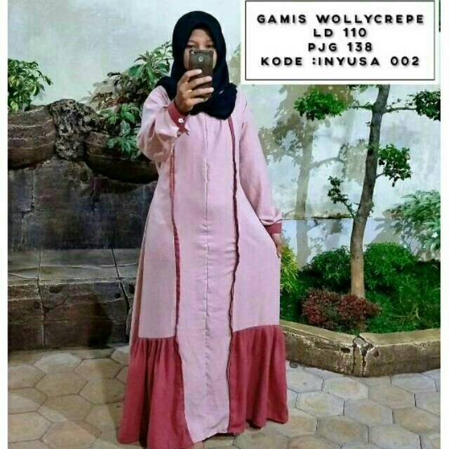 gamis wollycrepe premium