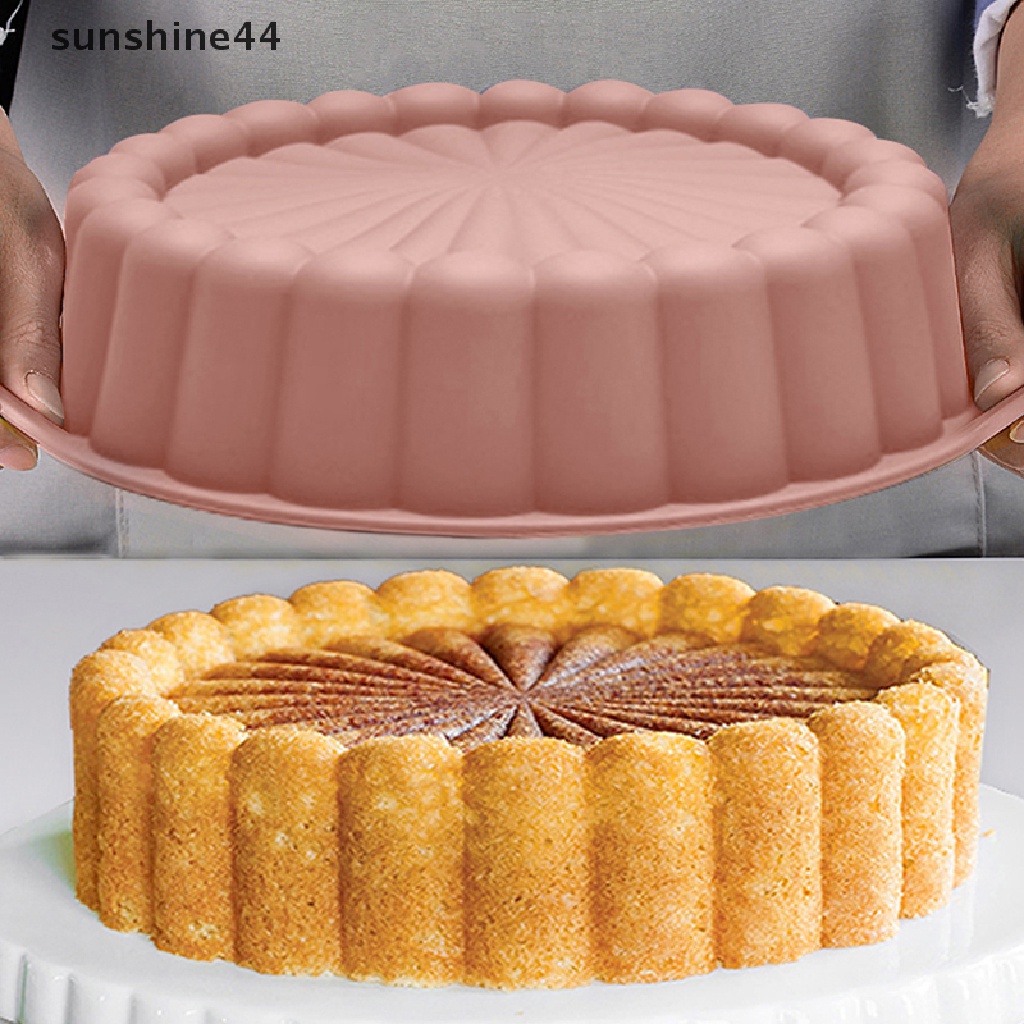 Sunshine Cetakan Kue Bulat Bahan Silikon Anti Lengket