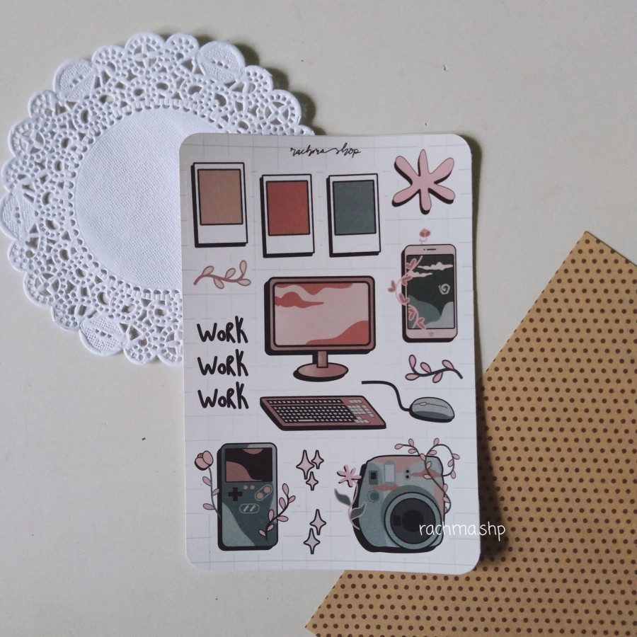 

Aesthetic Passion Sticker Sheet - Kiss Cut✨