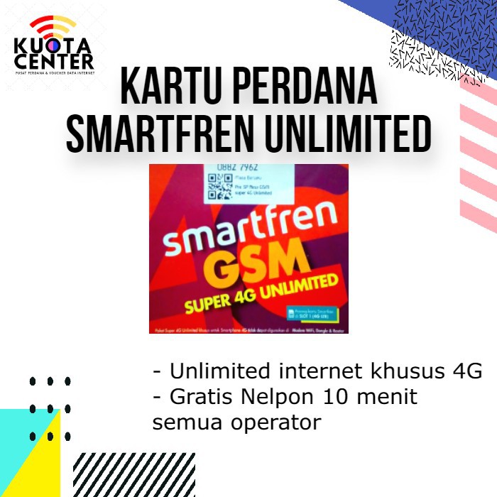 KARTU PERDANA SMARTFREN UNLIMITED 4G