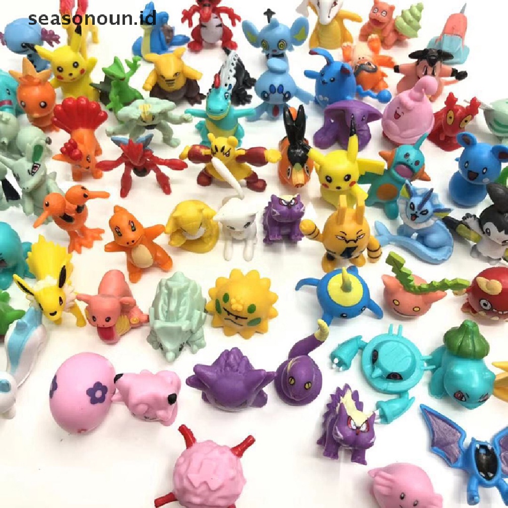 24pcs Mainan Action Figure Desain Anime Pokemon Ukuran 2.5-3cm Untuk Hadiah Ulang Tahun Anak