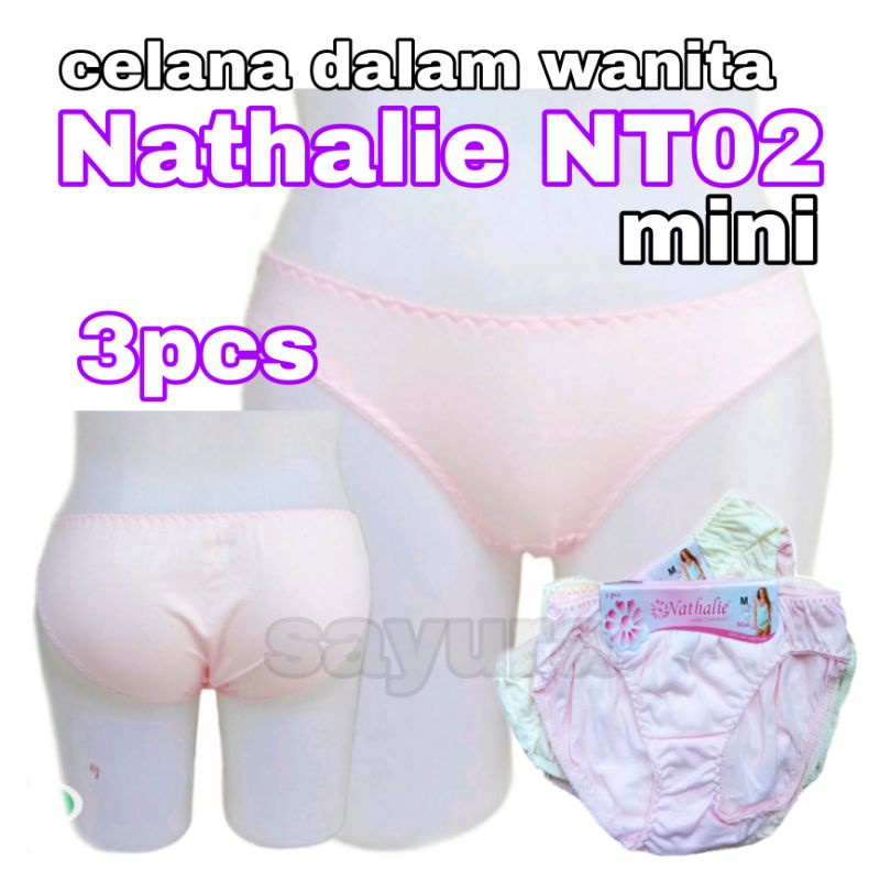 [3 PCS]CELANA DALAM WANITA/CD NATHALIE PERSERI/CD NATHALIE MINI