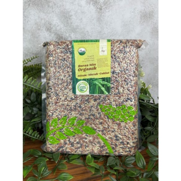 

Beras Mix Organik 2 Kg Hitam Coklat Merah Lingkar Organik